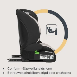 Autostoel ISOFIX voor Kind & Baby (1.5 tot 12 jaar / 76-150 cm / 9-36 kg / Groep 1 2 3) – Nieuwste Veiligheidsnorm – Groeit mee – Breed zit- en rugdeel – Zijbescherming – 10-standen Hoofdsteun – Wasbare Bekleding – Autostoeltje Lionelo Billy i-Size