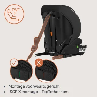 Autostoel ISOFIX voor Kind & Baby (1.5 tot 12 jaar / 76-150 cm / 9-36 kg / Groep 1 2 3) – Nieuwste Veiligheidsnorm – Groeit mee – Breed zit- en rugdeel – Zijbescherming – 10-standen Hoofdsteun – Wasbare Bekleding – Autostoeltje Lionelo Billy i-Size