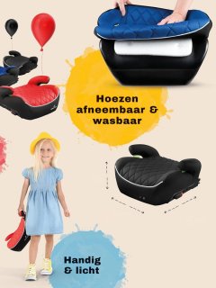 Wat vinden we goed aan de MMM® Zitverhoger Isofix - Autozitje - Stoelverhoger - Comfortabel, Compact, Lichtgewicht - Disney Mickey Mouse - 22-36kg, 128-150cm