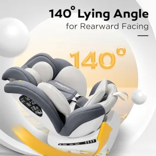 Autostoel I-Size 360° Rotatie voor Kinderen, Groep 0+1/2/3, 0-12 Jaar, 40-150 cm, Autostoeltje met Isofix