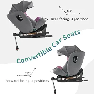 Draaibaar autostoeltje 360° met ISOFIX voor kinderen van 40-150 cm - Veilig en comfortabel