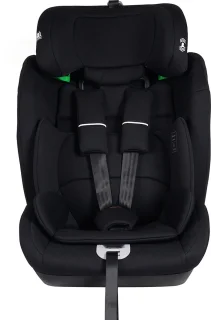 BabyGO Lumo i-Size autostoel - voor kinderen van 76-150 cm - Groep 1-2-3 (9-36kg) - Autogordel bevestiging - Zwart