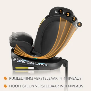Autostoel 360° Draaibaar - Groep 0/1/2/3 (40-150 cm) - Veilig en Comfortabel met ISOFIX en Verstelbare Hoofdsteun