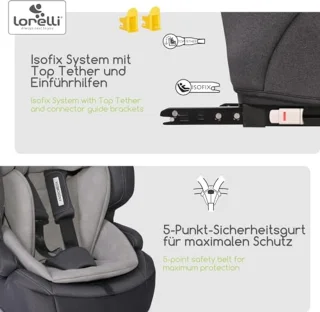 Verstelbare Autokinderstoel met Isofix voor Kinderen van 76-150 cm - Veilig en Comfortabel