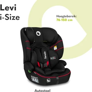 i-Size Autostoel Groep 1/2/3 76-150 cm – Kinderzitje met 5-Puntsgordel en Verstelbare Hoofdsteun – Veilig en Comfortabel – Rood