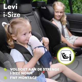 i-Size Autostoel Groep 1/2/3 76-150 cm – Kinderzitje met 5-Puntsgordel en Verstelbare Hoofdsteun – Veilig en Comfortabel – Rood