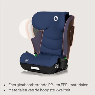 Autostoel voor Kinderen 100-150 cm met ISOFIX, R129, Verstelbare Hoofdsteun, 4 Ligstanden, Zijbescherming en Bekerhouder