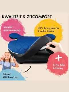 MMM® Zitverhoger Isofix - Autozitje - Stoelverhoger - 3.5-12 Jaar (100-150 cm) - Minnie Mouse Opvouwbare Autostoel - 14 Hoofdsteunposities