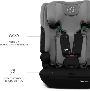 Kinderkraft I-COMFY 3-in-1 i-Size Autostoel – 76-150 cm – Groep 1/2/3 – R129 Goedgekeurd – Grijs