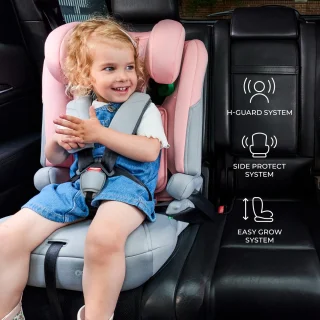 Kinderkraft I-COMFY 3-in-1 i-Size Autostoel – 76-150 cm – Groep 1/2/3 – R129 Goedgekeurd – Grijs