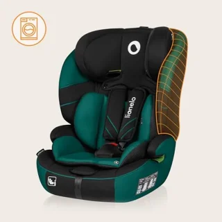 Autostoel Groep 1/2/3 i-Size met 10-Verstelbare Hoofdsteun en Zijbescherming – Kinderzitje 1-12 Jaar – Comfortabel en Veilig – Groen