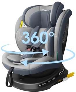De Autostoel 360 graden draaibaar met ISOFIX voor kinderen van 0-12 jaar (40-150 cm) in één oogopslag