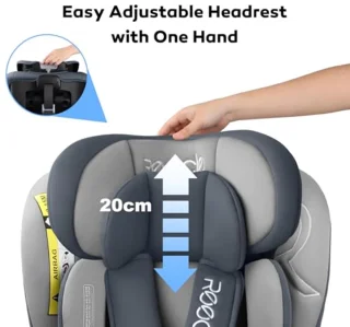 Autostoel 360 graden draaibaar met ISOFIX voor kinderen van 0-12 jaar (40-150 cm)