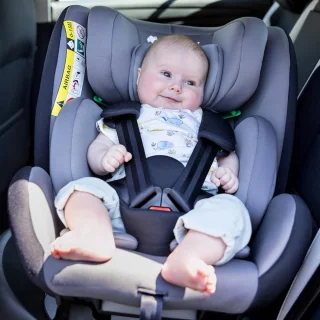 360 Draaibare Autostoel voor Kinderen tot 12 Jaar - i-Size, ISOFIX, Zijdelingse Bescherming, 4 Ligposities