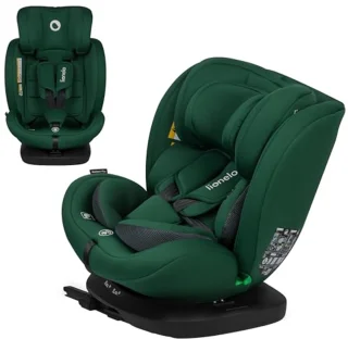360° Draaibaar i-Size Kinderzitje voor Groep 0/1/2/3 (40-150 cm) – Veilig en Comfortabel – ISOFIX Bevestiging – Diepe Zit – Verstelbare Hoofdsteun