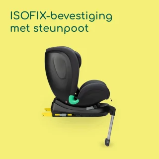 360 Draaibare Autostoel voor Kinderen, i-Size Autostoeltje van 0-12 Jaar, ISOFIX Bevestiging, Maximale Veiligheid, 4 Ligposities, Kinderstoeltje met Hoofdsteunverstelling en Zijdelingse Bescherming