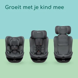 360 Draaibare Autostoel voor Kinderen, Group 0-3, ISOFIX Beveiliging, 5 Ligposities, Zijdelingse Bescherming, Voor Leeftijd 0-12 Jaar