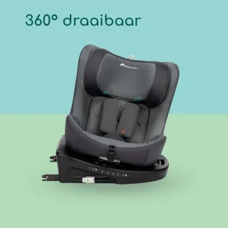 360 Draaibare Autostoel voor Kinderen, Group 0-3, ISOFIX Beveiliging, 5 Ligposities, Zijdelingse Bescherming, Voor Leeftijd 0-12 Jaar