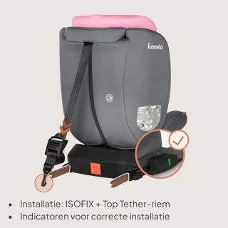 360° Draaibaar Autostoeltje voor Kinderen – i-Size Veiligheidsautostoel Groep 0/1/2/3 (40-150 cm) met ISOFIX en Top Tether
