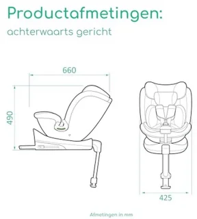 360° Draai-autostoel voor kinderen 0–12 jaar