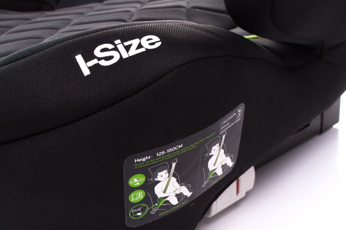 4Baby Hi-Fix Booster i-Size 125-150 cm Black