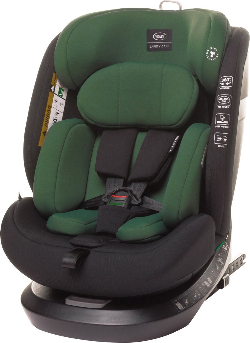 4Baby Roto-Fix Dark Green i-Size Autostoel