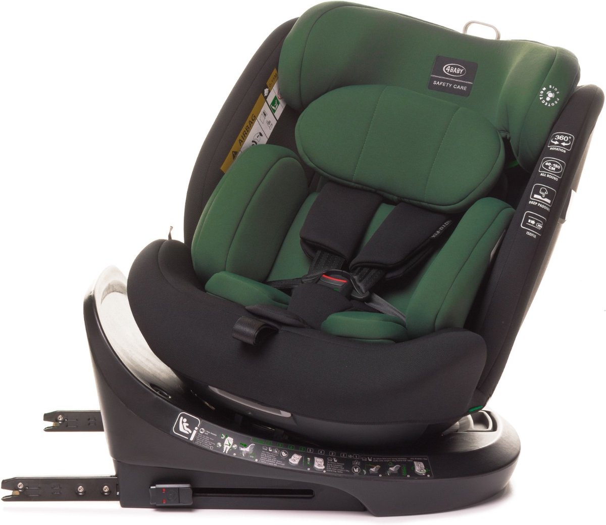 4Baby Roto-Fix Dark Green i-Size Autostoel