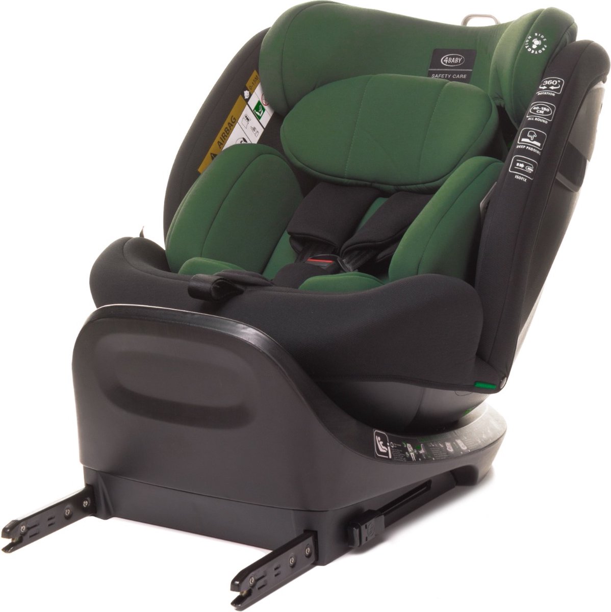 4Baby Roto-Fix Dark Green i-Size Autostoel