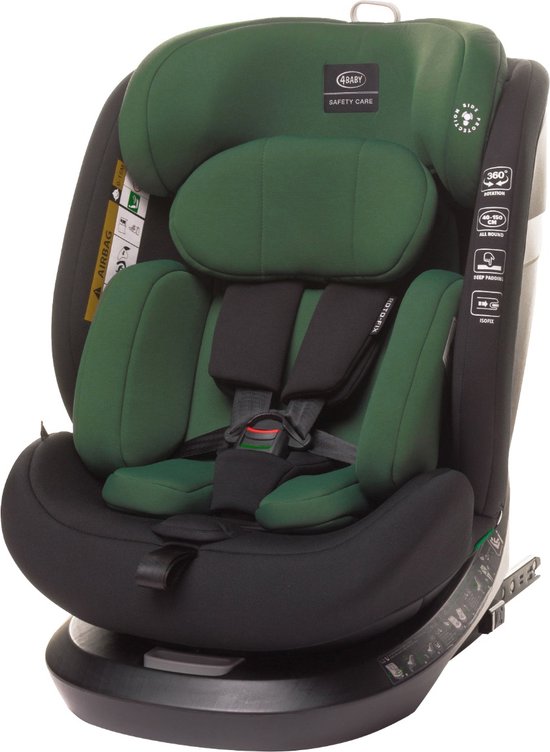 4Baby Roto-Fix Dark Green i-Size Autostoel