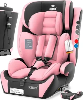 Autokinderzitje Isofix 9-36 kg roze