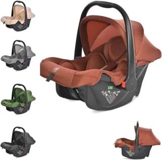 Autostoel baby - babyzitje kinderzitje - traagschuim - bruin