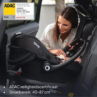 Autostoel i‑Size met ISOFIX-basis (40-87 cm)