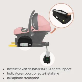 Autostoel i‑Size met ISOFIX-basis (40-87 cm)