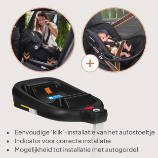 Autostoel i‑Size met ISOFIX-basis (40-87 cm)