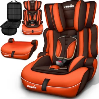 Autostoel kinderzitje baby 9-36 kg bruin oranje