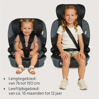 Autostoel Kinderzitje Grijs