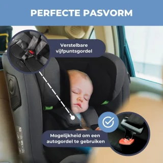 Autostoel Kinderzitje Zitverhoger Zwart