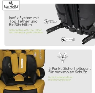 Autostoel voor kinderen 76-150 cm, Geel