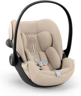 Autostoeltje baby kinderzitje zijwaarts draaibaar almond beige