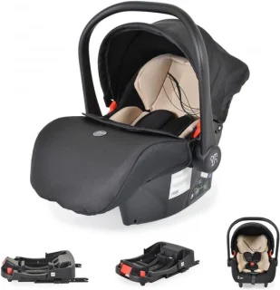 Autostoeltje multi set baby autostoel reiswieg met isofix basis 40-87 cm beige