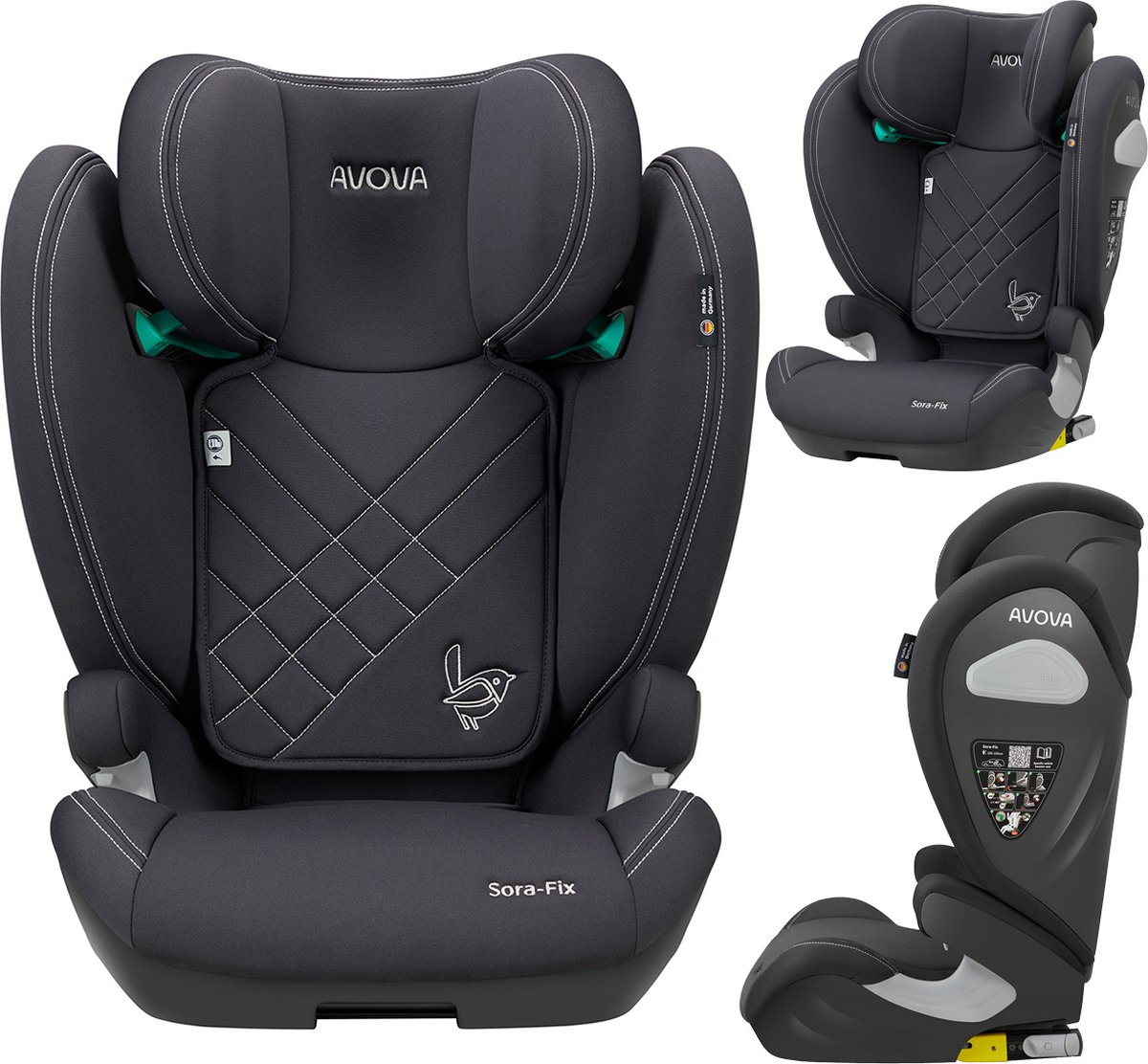 Avova Sora-Fix autostoel Koala Grey