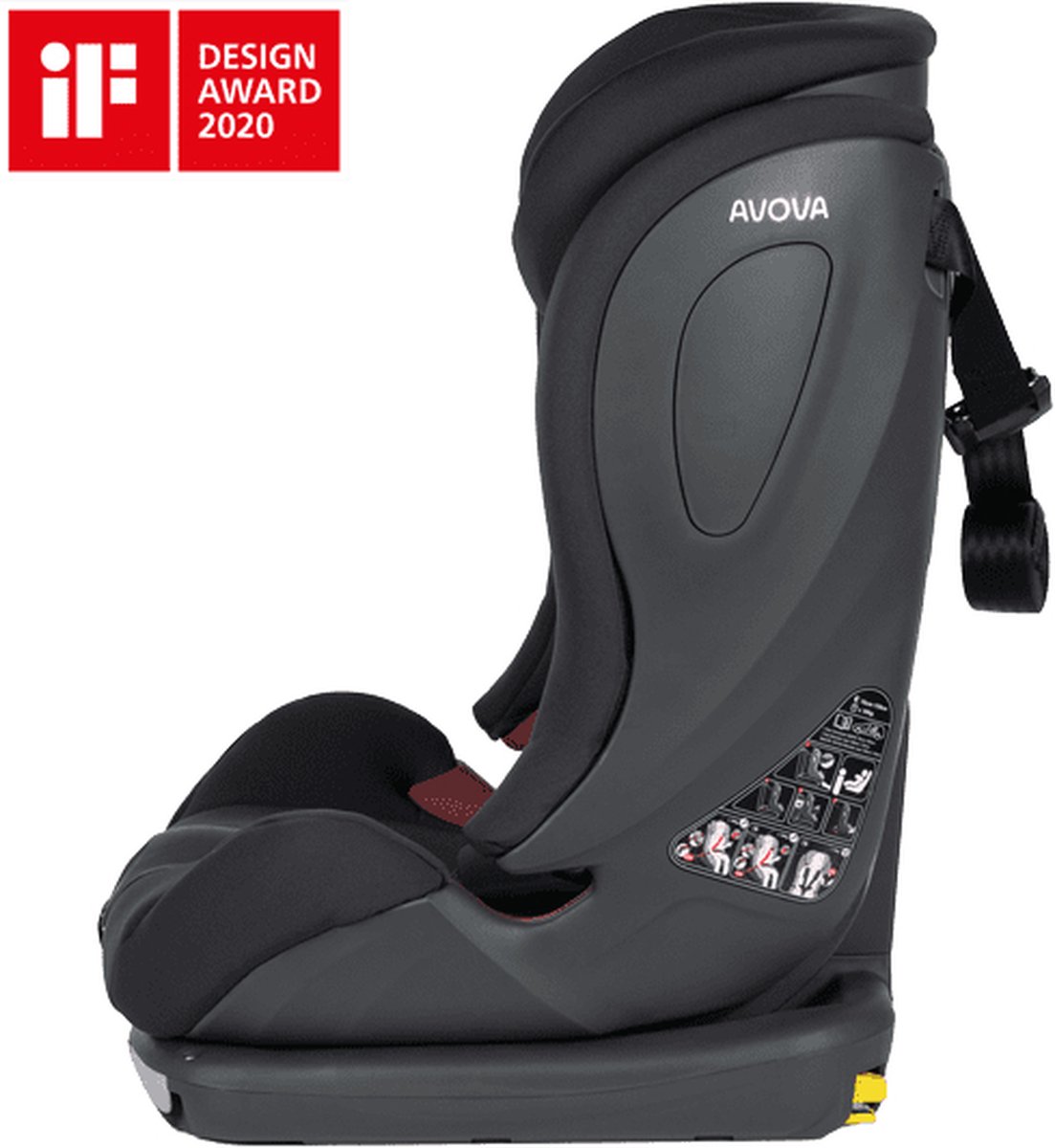 AVOVA Sperling Fix i-Size autostoeltje Koala Grey