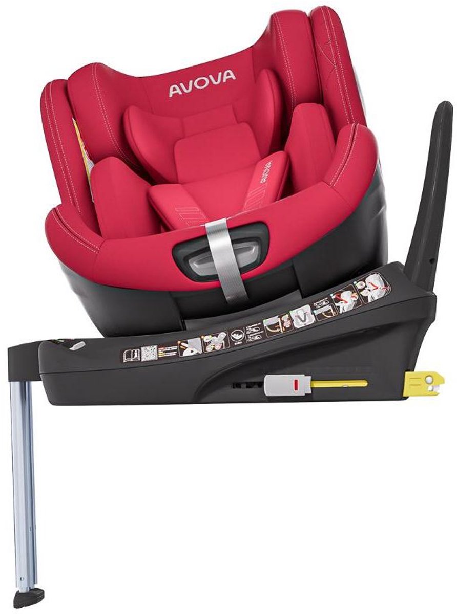 Avova Swan-Fix i-Size autostoeltje Maple rood