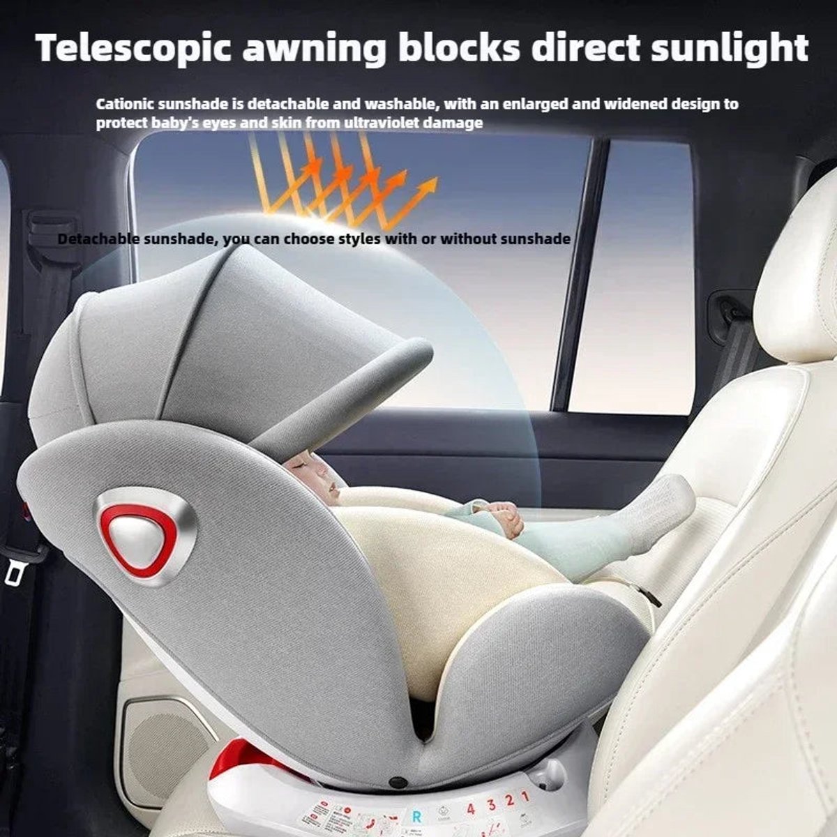 Baby Autostoel 360° ISOFIX Grijs