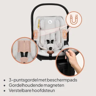 Baby i-Size Autostoeltje met ISOFIX Basis (Groep 0+)