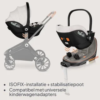 Baby i-Size Autostoeltje met ISOFIX Basis (Groep 0+)