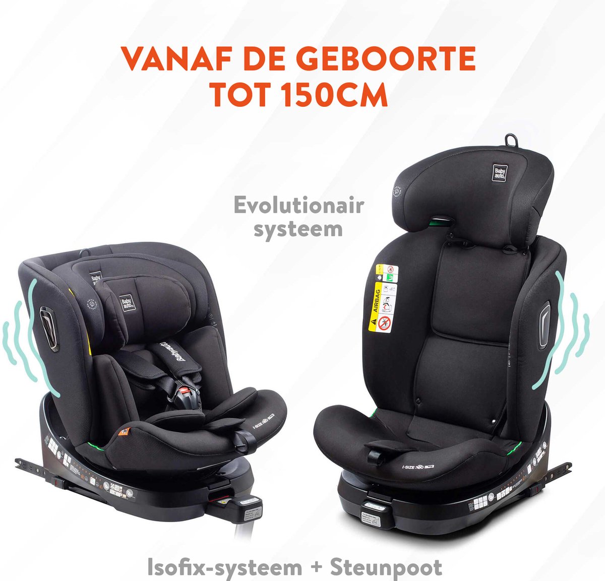 BabyAuto Aitana I-Size Autostoel 0-36 kg Grijs