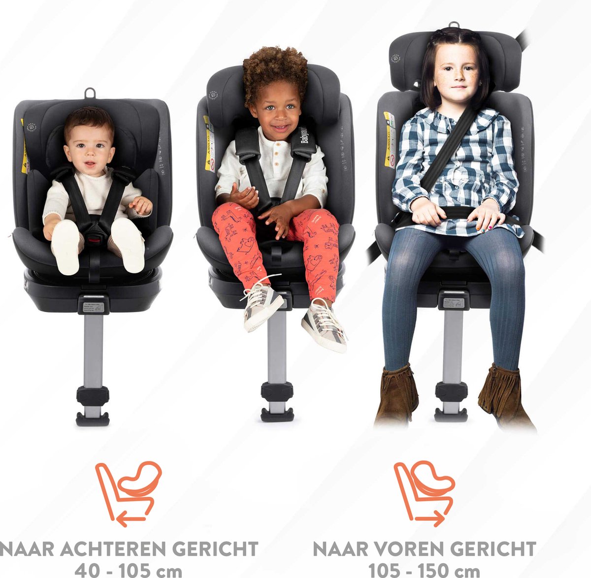 BabyAuto Aitana I-Size Autostoel 0-36 kg Grijs