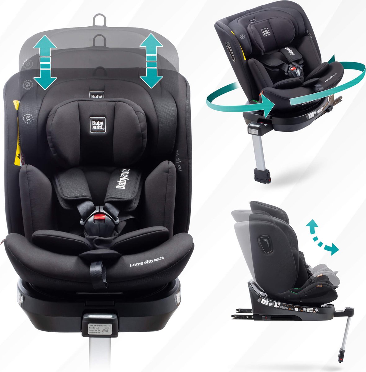 BabyAuto Aitana I-Size Autostoel 0-36 kg Grijs