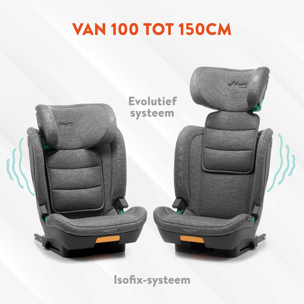 BabyAuto Capax i-Size Autostoel Groep 2/3 Zwart